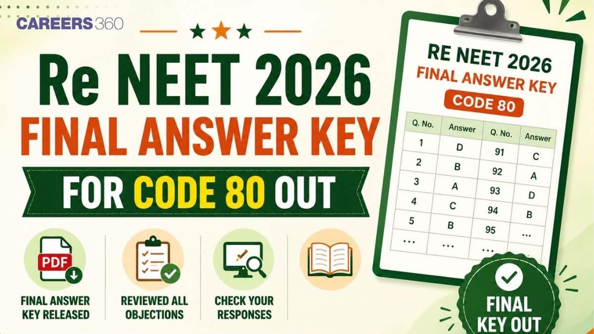 Re NEET 2026 Final Answer Key Code 80 Out: Download Official PDF Here